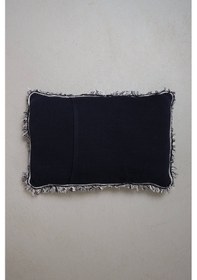 Resim Peraluna Zebra Pıllow %100 Organik Pamuk Triko Yastık Kılıfı 60x40 Cm Lacivert - Lacivert 