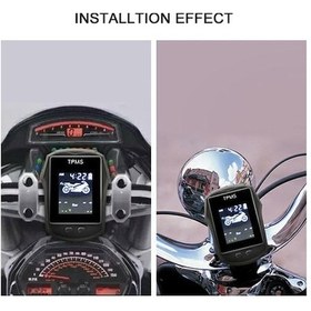 Resim Ebitda Kablosuz Motosiklet Lastik Ve Sıcaklık İzleme - Yüksek Görünürlük Lcd Ekran 