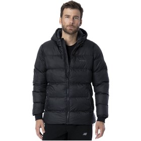 Resim New Balance Mpj3122 Siyah Puffer Kapüşonlu Mont 