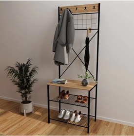 Resim Portmanto Askı Elbise Askısı Vestiyer 6098 