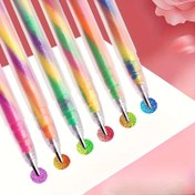 Resim 6'lı Renkli Simli Jel Kalem Seti - Tebrik Kartları, Scrapbooking & Tatil El İşleri İçin | İnce Uç, Hızlı Kuruyan Mürekkep, El İşi Jel Kalemler | Canlı Jel Kalemler | Renkli Mürekkep Kalemler, Sevimli Kalemler 