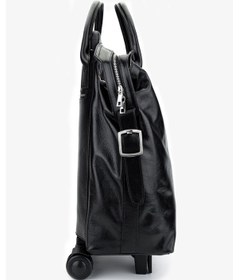 Resim Valmenti Unisex Hakiki Deri Siyah Deri Valiz 147 5237 Valız Y25 Sıyah Dr Siyah 