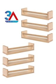 Resim 3A Konsept Baharatlık Raf Tekli Raf Çocuk Odası Raf Kitaplık Raf 