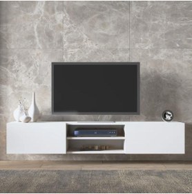 Resim joy mob Icon Tv Ünitesi Tv Sehpası Alt Modül Beyaz 200 cm Mdf 
