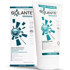 Resim Solante Immuna SPF 50+ Güneş Koruyucu Losyon 150 ml 