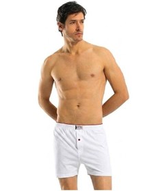 Resim 6 Adet Anıt Erkek Büyük Beden Pamuklu Penye Boxer 1278 Beyaz 