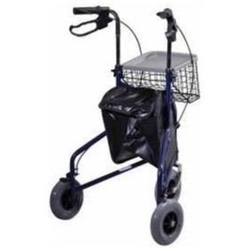 Resim Medikaltec 3 Tekerlekli Çantalı Frenli Walker Yürüteç 