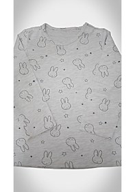 Resim H&m Bebek Tavşan Desenli Pamuklu Uzun Kollu Tişört 3-6 Ay 