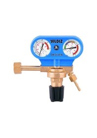 Resim Yıldız Gaz Armatürleri 5301S Oksijen Tüp Regülatörü (Saat) G 3/4" 0-10 Bar 