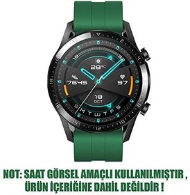 Resim Microsonic Huawei Watch GT 3 SE Kordon, Silicone RapidBands Koyu Yeşil 