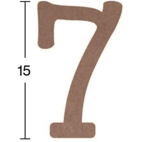Resim Rakam Ahşap Obje 18Mm - 7 