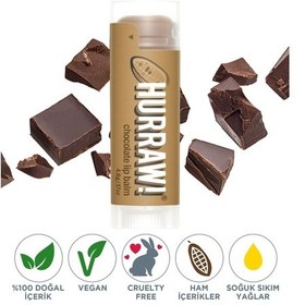 Resim Hurraw Chocolate Lip Balm - Çikolata 4.8 Gr 