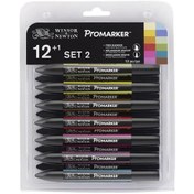 Resim Winsor & Newton Promarker Grafik Kalemi Set 1 12 Li 0290023 