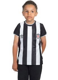 Resim Beşiktaş Lisanslı Çocuk Çubuklu Umbro Forma - 9-10 Yaş 