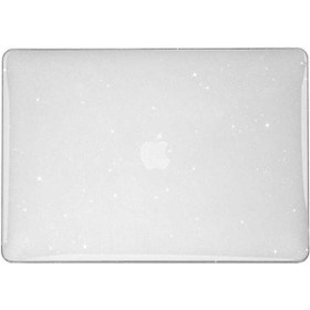 Resim Apple Uyumlu MacBook Air 13.3' M1 A2337 A2179 A1932 Kılıf Simli Ön Arka Kapak 001 