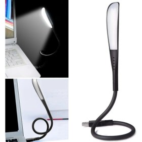 Resim USB Girişli 14 Ledli 3 Kademeli Dokunmatik Masa/kitap Okuma Lambası Ledi Siyah (4887) 