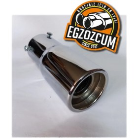 Resim 60 Mm. Islık Sesli Egzoz Eksoz Ucu Sök Tak Çift Vidalı 