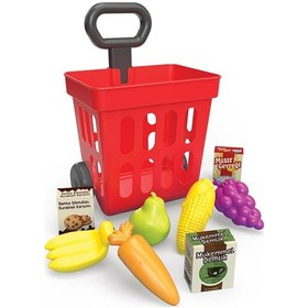 Resim Çek-çek Alışveriş Arabası 3 Adet 