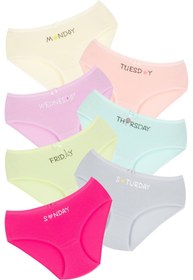 Resim Newlilla 007 Kız Çoçuk Mix Color 7'li Paket Baskılı Külot V2 