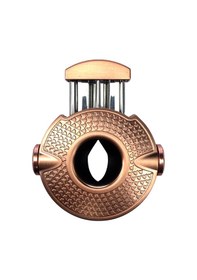 Resim Parmida Rose Gold İşlemeli Çark Mekanizmalı V-cut Puro Makası Kesici - Tr9083 