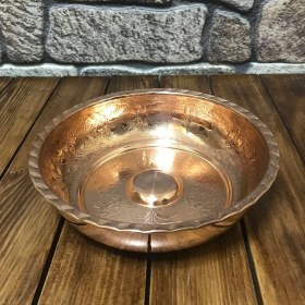 Resim Efemir Bakır Hamam Tası - Bronz 