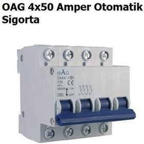 Resim Oag 4x50 Amper Trifaze Nötr Kesicili Otomat Sigorta 