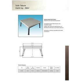 Resim İzole Sehpa 36 Kv İzole Tabure 