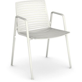 Resim Zebra White Alüminyum Bahçe Sandalyesi 