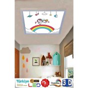 Resim Gökyüzü Panel Çocuk Avize Duma LED 60WATT Tavan Tipi Avize, LED Avize,yeni Nesil Avize 