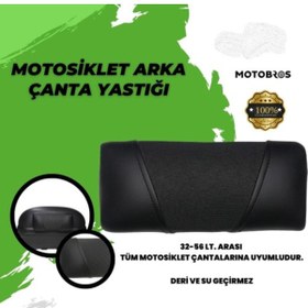 Resim BİKE SKY Bike Sky Motosiklet Çanta Sırt Dayama Siyah Deri (UNİVERSAL) Ultra Konfor 