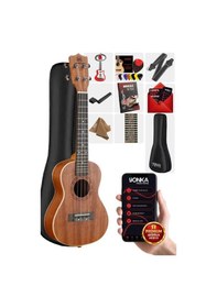 Resim Maxword Mu-24 Pro Yüksek Kaliteli Maun Concert Ukulele Seti 