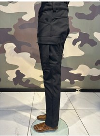 Resim Kışlık Softshell Motorcu Pantolonu - Su Ve Rüzgar Geçirmez Siyah 