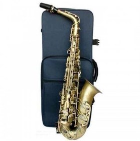 Resim Buffet Crampon BC8401-4-0 400 Seri Eskitme Alto Saksafon | Mat Antik Görünüm Zengin ve Koyu Caz Tonları El İşçiliği Gravür Detaylar 