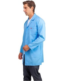 Resim Doktor Öğretmen Erkek Önlük Ara Boy Ceket Yaka - 31 Açık Mavi-6531 31 A.mavi 