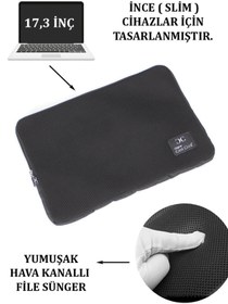 Resim Case Club 17'' Ve 17.3'' Inç Macbook File Sünger Laptop Kılıfı 