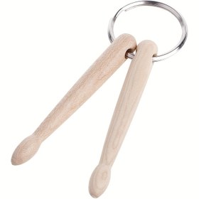 Resim Mini Davul Sapları Anahtarlık - Ahududu Ahşap, Davul Sapları ve Mikrofon ile Müzik Temalı Tasarım, Müzikçilere Mükemmel Hediye, Sırt Çantası veya Anahtarlar için İdeal, Müzik Sevgeni Hediye|Oyuncağı Aksesuar|Ahşap Yapım, Davul Anahtarlık 