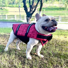 Resim UÇAN KUYRUK Köpek Can Yeleği - Ayarlanabilir Boyun ve Göğüs Kayışları, Yırtılmaya Dayanıklı, Yansıtıcı Şerit, Güçlü Kaldırma Kuvveti, Dokuma Naylon ve PVC, Karikatür Desenli, Küçükten Büyüğe Irklara Uygun, Sadece Elde Yıkama 