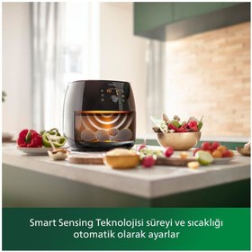 Resim Philips Airfryer Premium XXL 7.3 lt Bakır Renk Yağsız Fritöz 