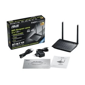 Resim Asus RT-N11P Kablosuz-N300 3-in-1 Router/AP/Range Extender (Menzil Arttırıcı) 