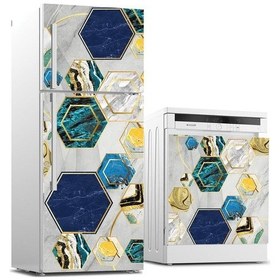 Resim Buzdolabı Ve Bulaşık Makinası Beyaz Eşya Sticker Kaplama 3D Merme (540886990) 