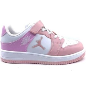 Resim Cool Haykat Beyaz Pudra Cırtlı Kız Çocuk Ayakkabı Beyaz - Pudra 