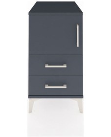 Resim Kronos Komodin 2 Raflı 2 Çekmeceli Tek Kapaklı 44x59x80 Antrasit-antrasit Antrasit 