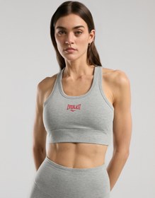 Resim Ever Essentials Gri Melanj Kadın Pamuk Sporcu Sütyeni - Gray Melange / S 