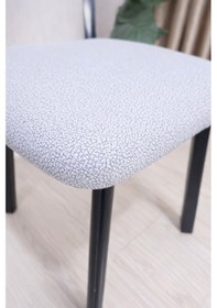 Resim A Kalite Elma Sandalye Kılıfı Bohem Sandalye Kılıfı Kum Desen Esnek Kumaş Lastikli 2 Parça Gri 