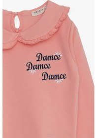 Resim Breeze Kız Çocuk Sweatshirt Bebe Yaka 1.5-5 Yaş, Somon 
