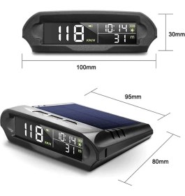 Resim Fortico Araç Güneş Enerjili Hız Ölçer S98 Hud Ekranı Evrensel Gps Hız Göstergesi 