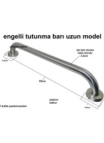Resim Yıldırım Engelli Tutunma Barı Banyo Tutamak Yaşlı Küvet Tutamak Uzun Boylu 