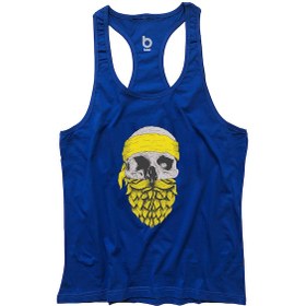 Resim Bluu Arphax Fitness Gym Tank Top Sporcu Atleti Saks Mavi 