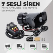 Resim EŞDEĞER 7 Sesli 100 Decibel Mikrofonlu Siren 