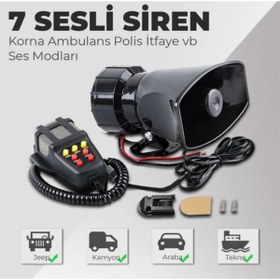 Resim EŞDEĞER 7 Sesli 100 Decibel Mikrofonlu Siren 